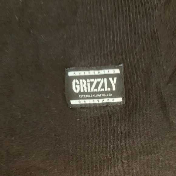 Grizzly Griptape Black White T-Shirt Lot OG Smokey Bear Short Sleeve tee Men's L - Picture 4 of 15